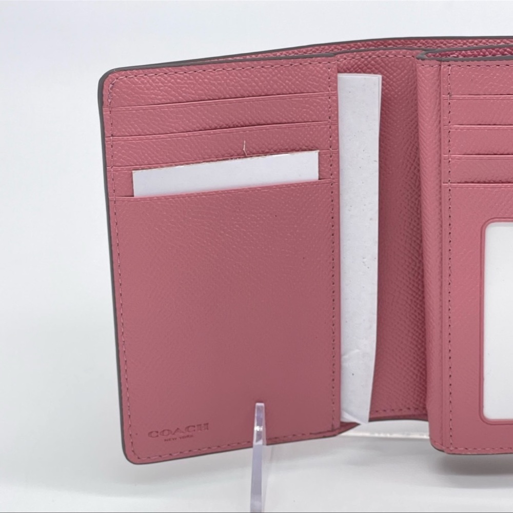 Coach Medium Corner Zip Wallet Leather Pink - Picture 5 of 10